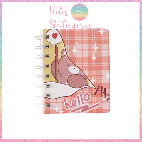 [HOTIS] 20 MẪU - Sổ lò xo mini bìa kép/ đơn - Kẻ ngang/ trơn - 160 trang
