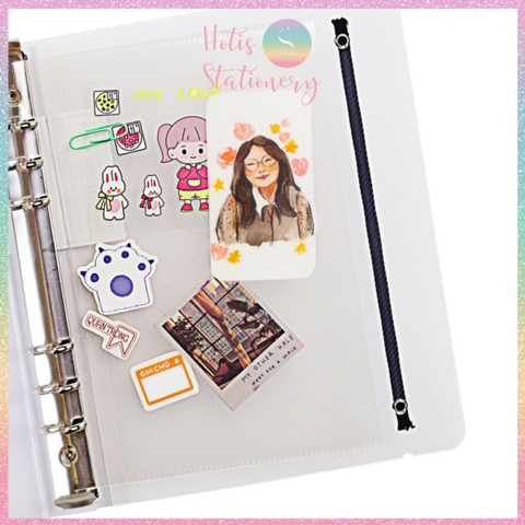 [HOTIS] Binder File còng sắt KLONG A4 B5 A5 bìa nhựa PP vân chéo dễ dàng thay giấy