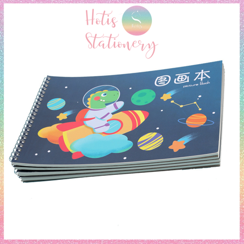 [HOTIS] Sổ vẽ phác thảo sketchbook A4 bìa in hình cute 60 trang