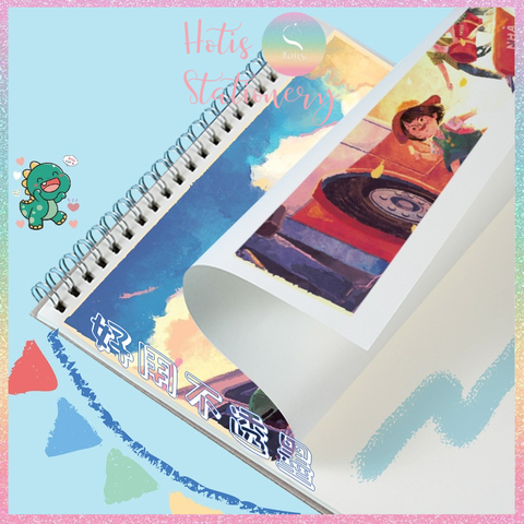 [HOTIS] Sổ vẽ phác thảo sketchbook A4 bìa in hình cute 60 trang