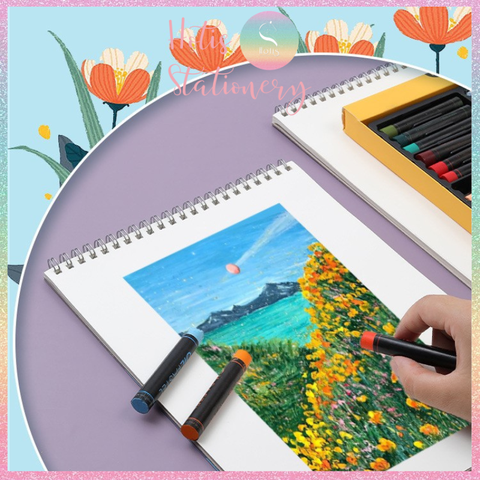 [HOTIS] Sổ vẽ phác thảo sketchbook A4 bìa in hình cute 60 trang