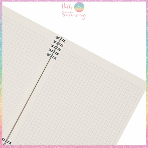 [HOTIS] Sổ lò xo kép 2 đầu B5 Dash Line/Caro 120/ 200 trang