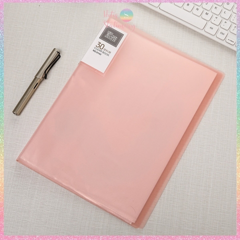 [HOTIS] File lá A4 đựng tài liệu, tranh ảnh dành cho học sinh sinh viên nvvp mẹ bầu - Clear Book 20/30/40/60 lá
