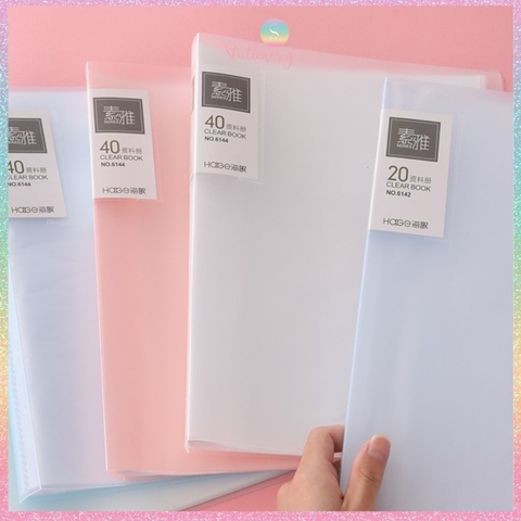 [HOTIS] File lá A4 đựng tài liệu, tranh ảnh dành cho học sinh sinh viên nvvp mẹ bầu - Clear Book 20/30/40/60 lá