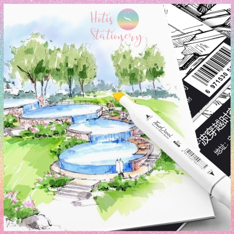 [HOTIS] Sổ vẽ A5 Marker Pad sketchbook 30 tờ, 120gsm