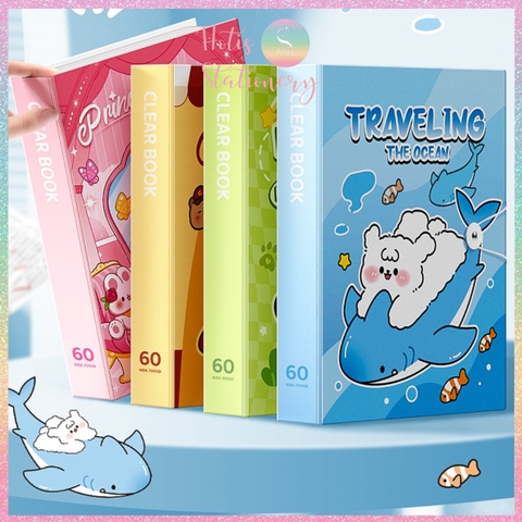 [HOTIS] File lá A4 Capybara Clear Book bìa lá lỗ đựng tài liệu, tranh ảnh dành cho học sinh sinh viên nvvp mẹ bầu
