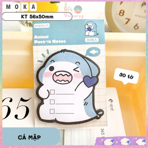 [HOTIS] Giấy note mini Noel Giáng Sinh MOKA hình thú ngộ nghĩnh có keo dán