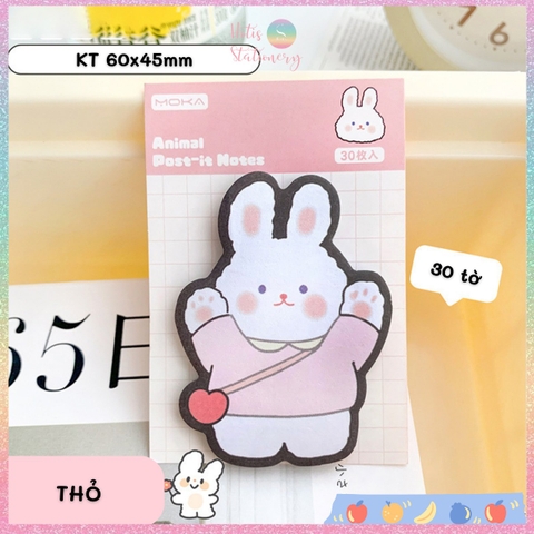 [HOTIS] Giấy note mini Noel Giáng Sinh MOKA hình thú ngộ nghĩnh có keo dán