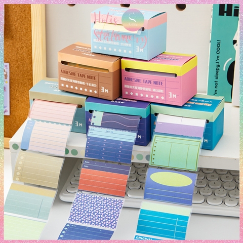 [HOTIS] Nhãn dán giấy ghi chú đóng hộp Sticky Note dễ thương - Nhiều mẫu