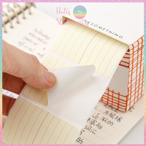 [HOTIS] Nhãn dán giấy ghi chú đóng hộp Sticky Note dễ thương - Nhiều mẫu