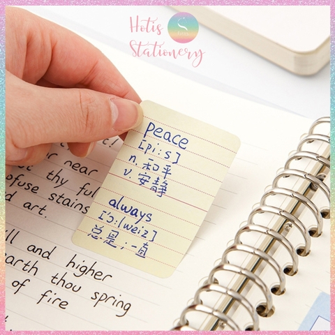 [HOTIS] Nhãn dán giấy ghi chú đóng hộp Sticky Note dễ thương - Nhiều mẫu