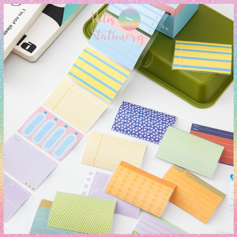 [HOTIS] Nhãn dán giấy ghi chú đóng hộp Sticky Note dễ thương - Nhiều mẫu