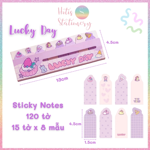 [HOTIS] Tệp 120 tờ giấy note phân trang Sticky Notes hoạt hình cute