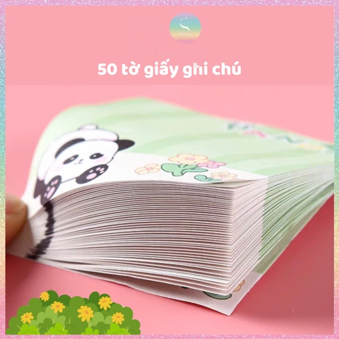 [HOTIS] Tệp 50 tờ Giấy note Capybara, giấy ghi chú hoạt hình đáng yêu, giấy nhớ nhiều mẫu