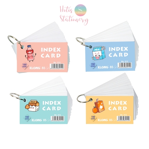 [HOTIS] Flashcard A7 học từ vựng vocabulary ghi nhớ Tiếng Anh, công thức toán học