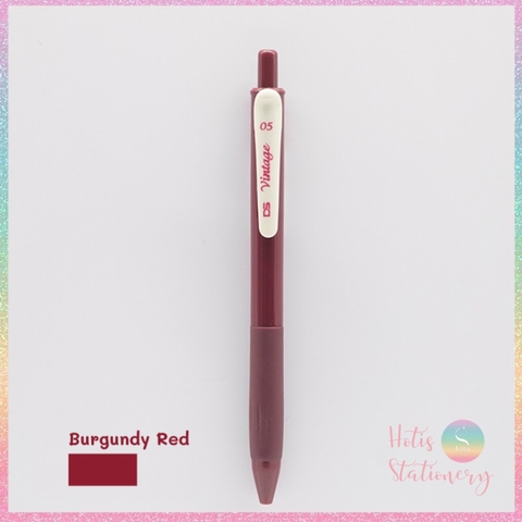 [HOTIS] 25 màu - Bút gel bấm màu vintage ngòi 0.5mm DS-099 Light Retro Gel Pen - 1 cây