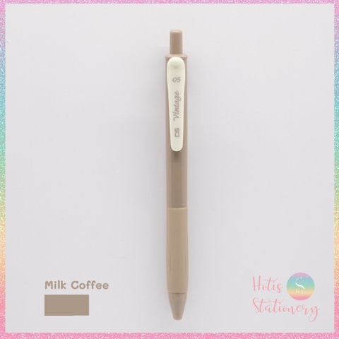 [HOTIS] 25 màu - Bút gel bấm màu vintage ngòi 0.5mm DS-099 Light Retro Gel Pen - 1 cây