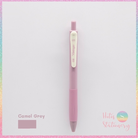 [HOTIS] 25 màu - Bút gel bấm màu vintage ngòi 0.5mm DS-099 Light Retro Gel Pen - 1 cây
