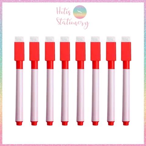 [HOTIS] Set 8 cây Bút lông viết bảng trắng xóa được, bút dạ viết bảng nhiều màu, tiện dụng an toàn