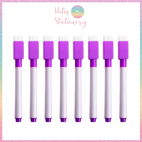 [HOTIS] Set 8 cây Bút lông viết bảng trắng xóa được, bút dạ viết bảng nhiều màu, tiện dụng an toàn