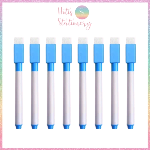 [HOTIS] Set 8 cây Bút lông viết bảng trắng xóa được, bút dạ viết bảng nhiều màu, tiện dụng an toàn