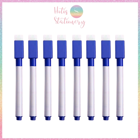 [HOTIS] Set 8 cây Bút lông viết bảng trắng xóa được, bút dạ viết bảng nhiều màu, tiện dụng an toàn