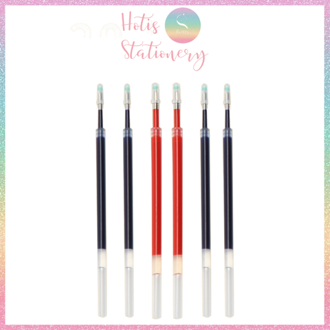 [HOTIS] Ruột bút gel bấm ngòi 0.5mm - Mực Xanh/ Đen/ Đỏ