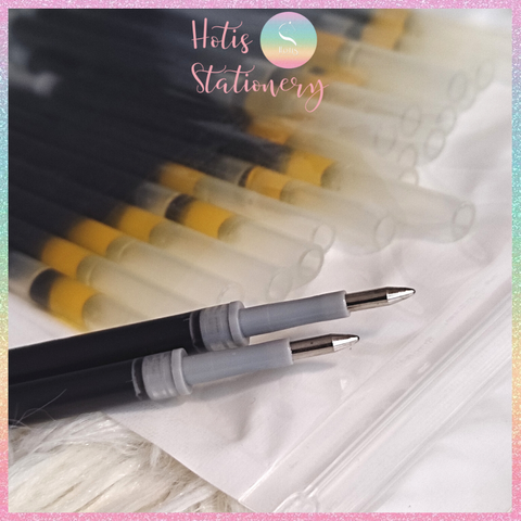 [HOTIS] Ruột bút gel bấm ngòi 0.5mm - Mực Xanh/ Đen/ Đỏ