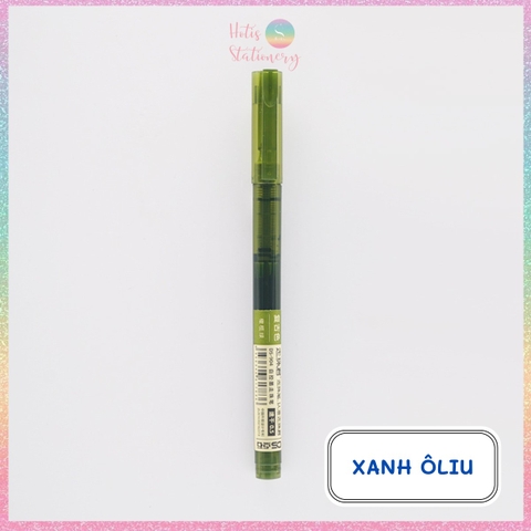 [HOTIS] Bút bi nước màu vintage ngòi kim 0.5mm viết nhanh khô, không lem - 18 màu