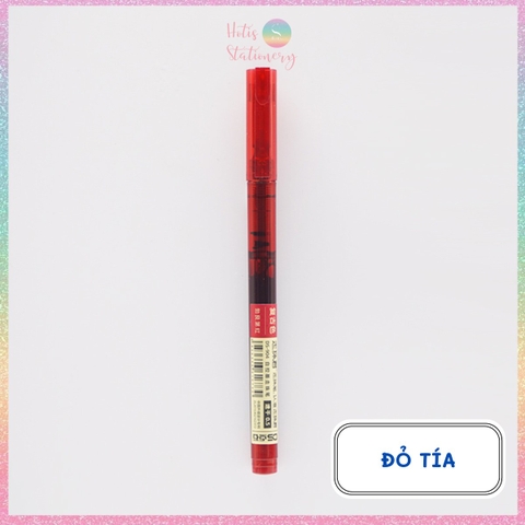 [HOTIS] Bút bi nước màu vintage ngòi kim 0.5mm viết nhanh khô, không lem - 18 màu
