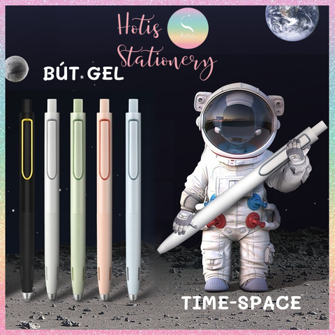 [HOTIS] Bút bi gel bấm Time-Space Dianshi cao cấp, chống ồn, thiết kế tối giản, sang trọng