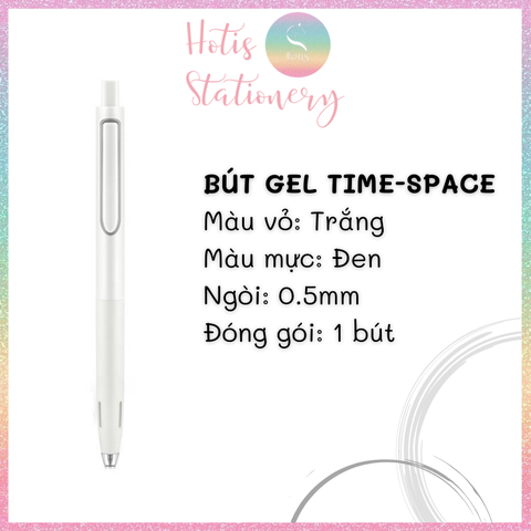 [HOTIS] Bút bi gel bấm Time-Space Dianshi cao cấp, chống ồn, thiết kế tối giản, sang trọng