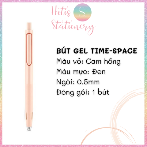 [HOTIS] Bút bi gel bấm Time-Space Dianshi cao cấp, chống ồn, thiết kế tối giản, sang trọng