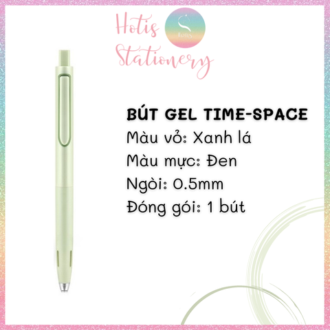 [HOTIS] Bút bi gel bấm Time-Space Dianshi cao cấp, chống ồn, thiết kế tối giản, sang trọng