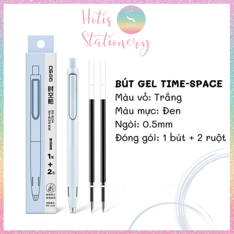 [HOTIS] Bút bi gel bấm Time-Space Dianshi cao cấp, chống ồn, thiết kế tối giản, sang trọng