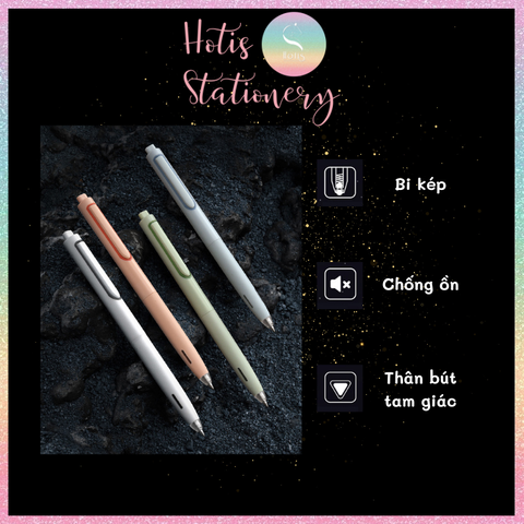 [HOTIS] Bút bi gel bấm Time-Space Dianshi cao cấp, chống ồn, thiết kế tối giản, sang trọng