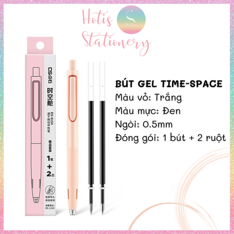 [HOTIS] Bút bi gel bấm Time-Space Dianshi cao cấp, chống ồn, thiết kế tối giản, sang trọng