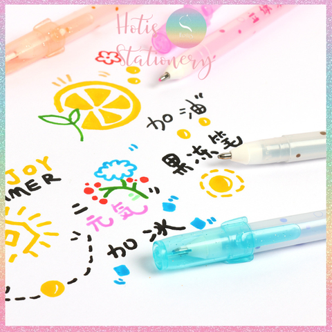 [HOTIS] 12 MÀU - Bút Jelly 3D Chotune ngòi 1mm vẽ tranh, tô màu trên nhiều chất liệu