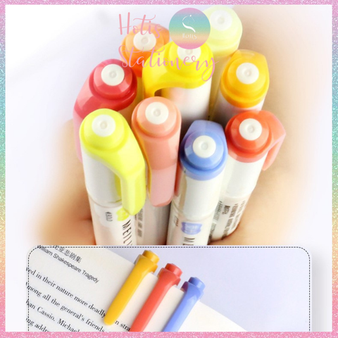 [HOTIS] 25 MÀU - Bút highlight 2 đầu Meililiner dùng để ghi chú, viết tiêu đề, vẽ tranh