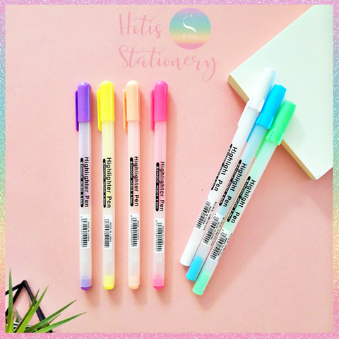 [HOTIS] 7 MÀU - Bút gel màu Highlight Pen Haocai Ngòi 0.8mm dùng viết chữ tiêu đề, vẽ tranh, tạo hiệu ứng