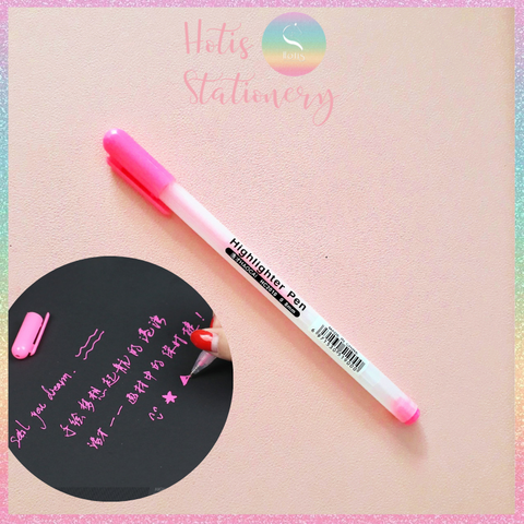 [HOTIS] 7 MÀU - Bút gel màu Highlight Pen Haocai Ngòi 0.8mm dùng viết chữ tiêu đề, vẽ tranh, tạo hiệu ứng