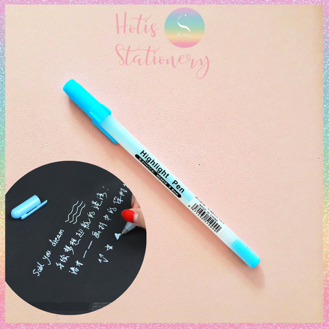 [HOTIS] 7 MÀU - Bút gel màu Highlight Pen Haocai Ngòi 0.8mm dùng viết chữ tiêu đề, vẽ tranh, tạo hiệu ứng