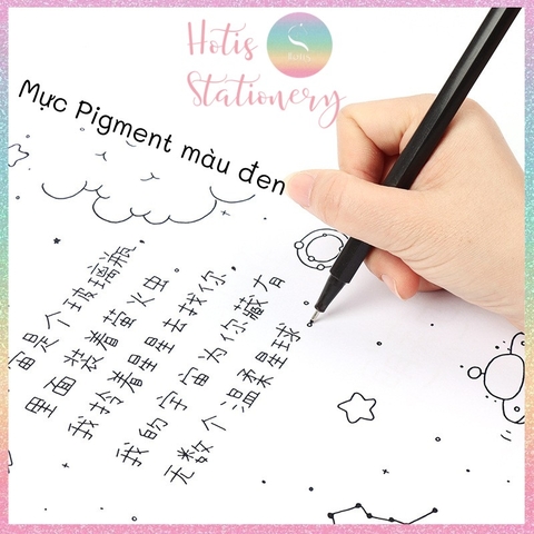 [HOTIS] 10 Size - Bút Fineliner mực đen dùng vẽ truyện tranh, thiết kế, viết chữ thư pháp