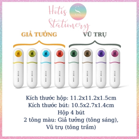 [HOTIS] Bút highlight dạ quang DS-8154 Time Capsule Soft Tip tàu vũ trụ