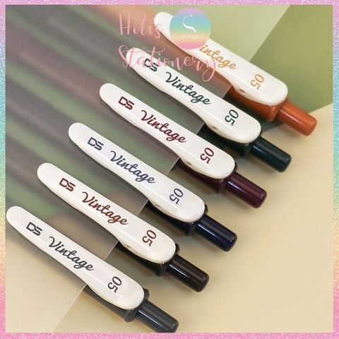 [HOTIS] Set 4 bút gel, bút nước và bút dạ quang cùng tông màu tặng kèm túi zip tiện lợi