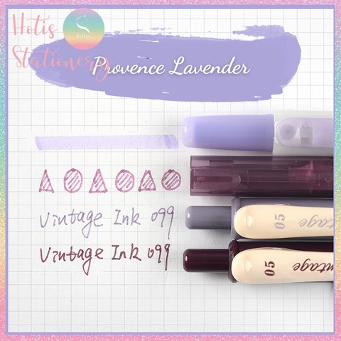 [HOTIS] Set 4 bút gel, bút nước và bút dạ quang cùng tông màu tặng kèm túi zip tiện lợi