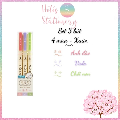 [HOTIS] [24 MÀU] Bút lông đầu mềm Soft Brush DS-827 viết calligraphy, vẽ tranh, tô màu, viết chữ thư pháp