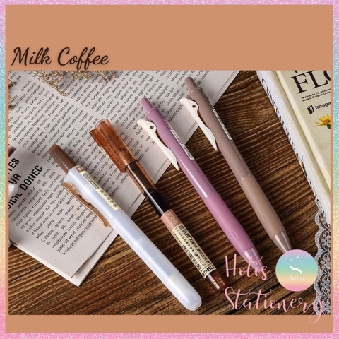 [HOTIS] Set 4 bút gel, bút nước và bút dạ quang cùng tông màu tặng kèm túi zip tiện lợi