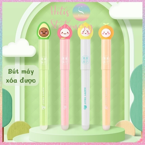 [HOTIS] Bút máy xóa được ngòi êm trơn nét 0.5mm - Kèm 2 ống mực thay thế và ống lau ngòi