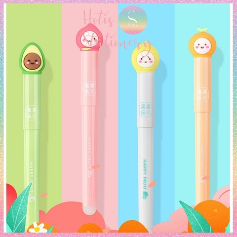 [HOTIS] Bút máy xóa được ngòi êm trơn nét 0.5mm - Kèm 2 ống mực thay thế và ống lau ngòi